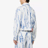 Custom Artistic Bleach-Washed Denim Jacket for Boutique Brands