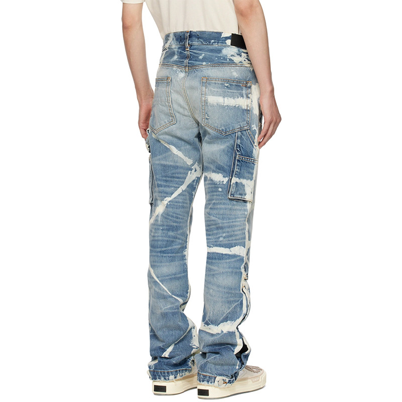 Tie-dyed jeans