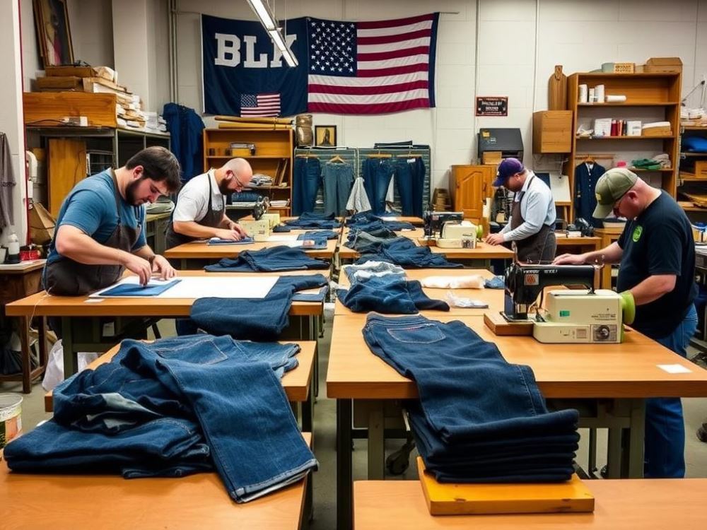 Blue Delta Jeans custom manufacturing process from Top 6 Branded Jeans Manufacturers in China USA UK