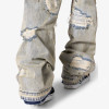 Custom Distressed Studded Baggy Jeans for Avant-Streetwear Brands