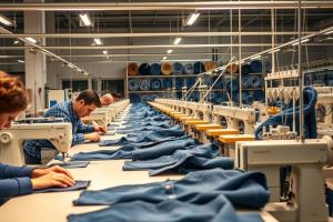 Fabricant de jeans vierges haut de gamme proposant des designs de denim personnalisés