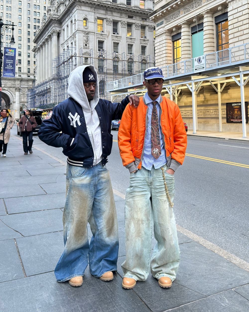 blank baggy jeans