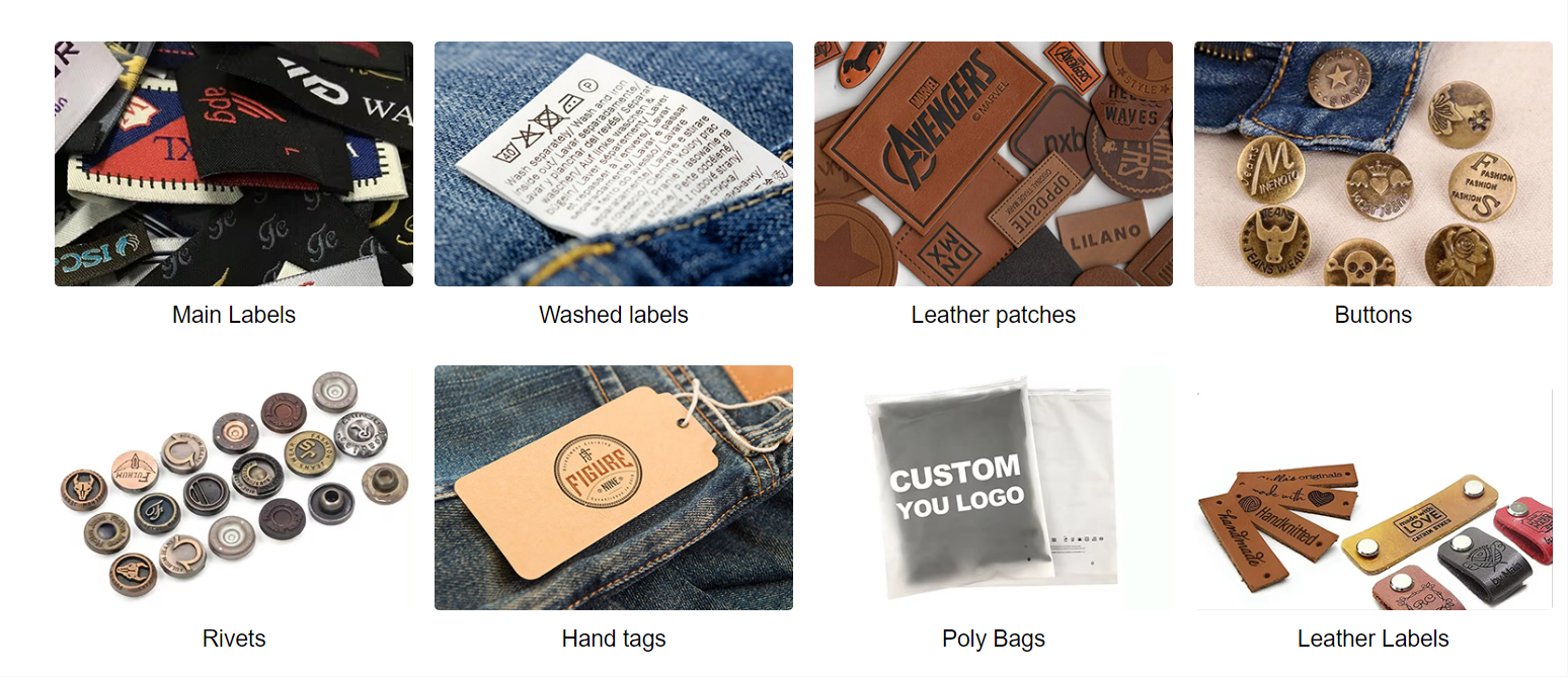 Custom jeans labels