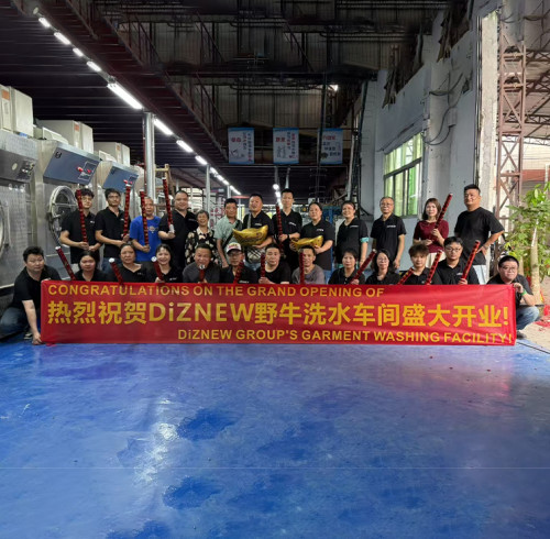 Ouverture de l'usine de lavage de denim DiZNEW - pour une chaîne de fabrication complète
