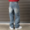 Custom Embossed Carpenter Denim Jeans – Utility Woven Pockets & Tool Loop
