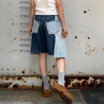 Custom Deconstructed Denim Layered Skort for Boutique Collections