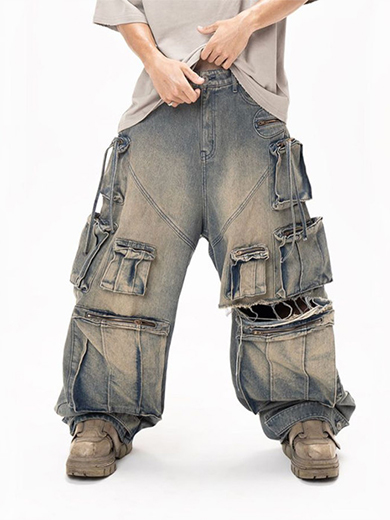 Custom Cargo Denim Jeans
