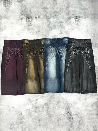 Custom Embroidered Relaxed Fit Jeans