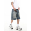Custom Washed Patchwork Denim Shorts – Street-Style Ready