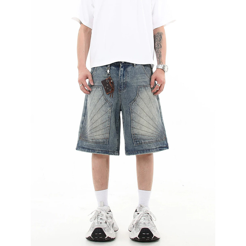 Customized denim shorts