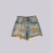 Custom Distressed Frayed Hem Denim Shorts – Rugged & Raw Look