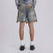 Custom Distressed Frayed Hem Denim Shorts – Rugged & Raw Look