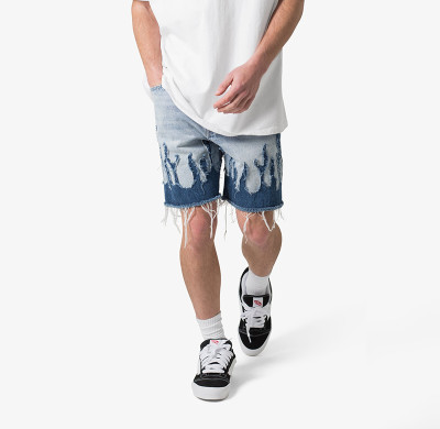 Custom Distressed Denim Shorts for Elevated Streetwear Lines