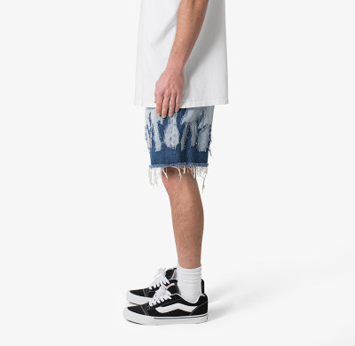 Custom Distressed Denim Shorts for Elevated Streetwear Lines