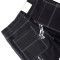 Street Graphic Gun Print Black Denim Shorts for Edgy Fashion Brands