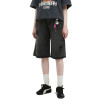 Washed Black Distressed Denim Bermuda Shorts – Y2K Streetwear Unisex Fit