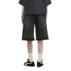 Washed Black Distressed Denim Bermuda Shorts – Y2K Streetwear Unisex Fit