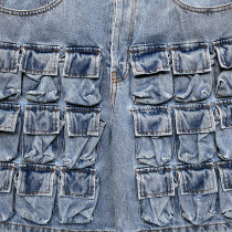 Extreme Multi-Pocket Denim Cargo Shorts – Utilitycore Streetwear