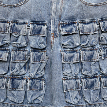 Extreme Multi-Pocket Denim Cargo Shorts – Utilitycore Streetwear