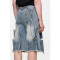 Deconstructed Panel Ripped Denim Shorts – Brutalist Street Design