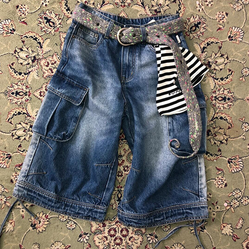 Customized denim shorts