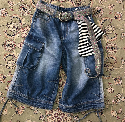 Custom Cargo Denim Shorts – Functional Streetwear with Utility Edge
