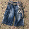 Custom Cargo Denim Shorts – Functional Streetwear with Utility Edge