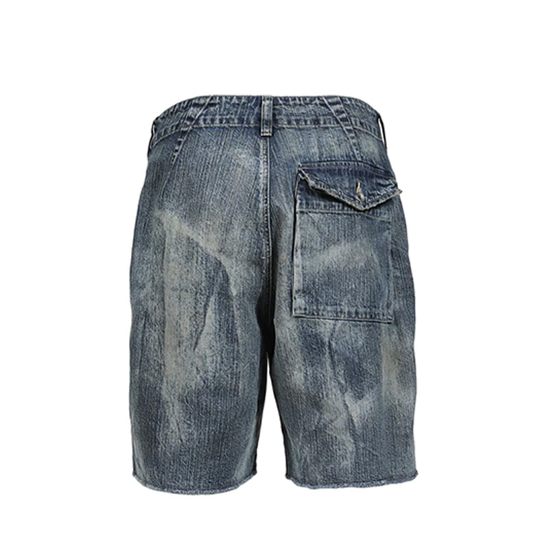 Ripped Denim Shorts