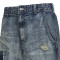 Distressed Patchwork Denim Shorts – Retro Utility Edge