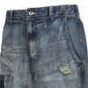 Distressed Patchwork Denim Shorts – Retro Utility Edge