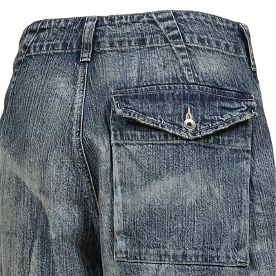 Distressed Patchwork Denim Shorts – Retro Utility Edge