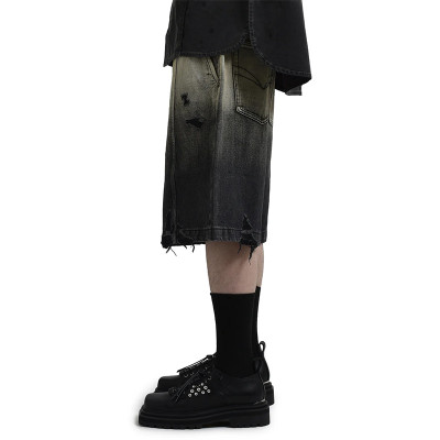 Washed Black Gradient Shorts – Punk Revival
