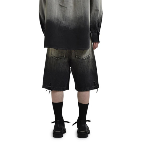 Washed Black Gradient Shorts – Punk Revival