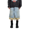 Layered Deconstruct Denim Shorts – Double Vision