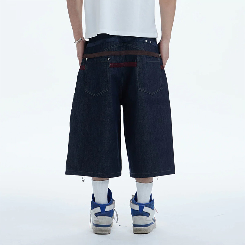 Customized denim shorts