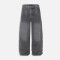 Light Wash Rhinestone Embellished Baggy Jeans