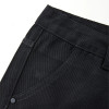 Gothic Rhinestone Cross Straight-Leg Pants