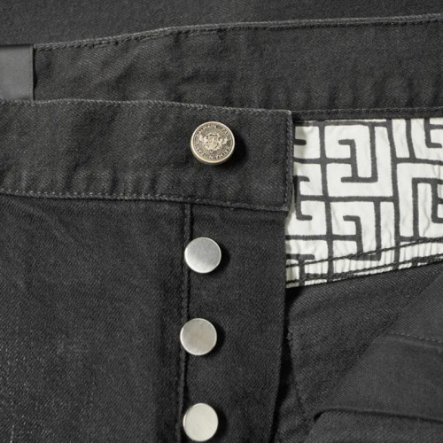 Washed Black Slim-Fit Denim Jeans