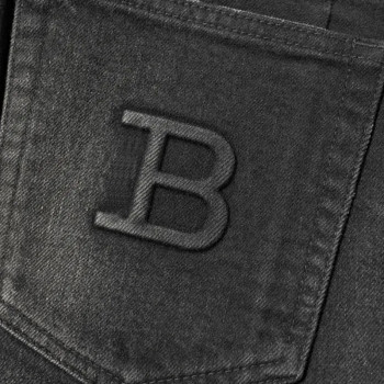 Washed Black Slim-Fit Denim Jeans