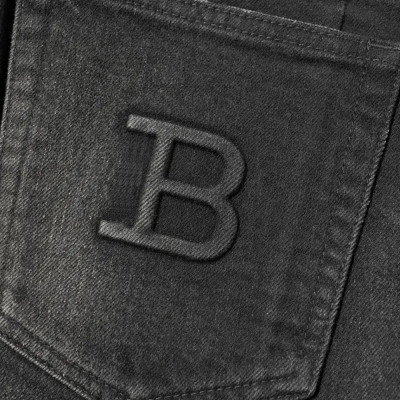 Washed Black Slim-Fit Denim Jeans