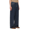 Embossed Monogram Wide-Leg Denim Jeans