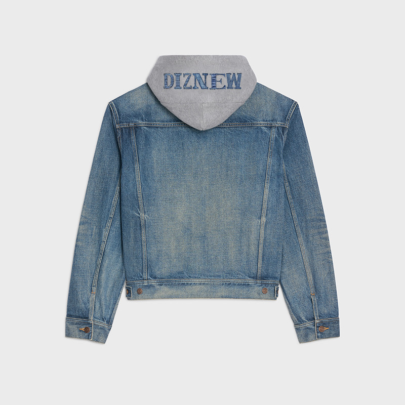 knit denim hoodies