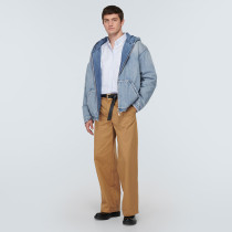 Minimalist Washed Denim Hoodie with Front Zip – Unisex Custom Fit