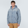 Minimalist Washed Denim Hoodie with Front Zip – Unisex Custom Fit