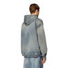 custom Y2K-Inspired Washed Denim Hoodie – Retro Pullover Look