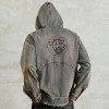 Custom Men’s Distressed Ripped Denim Hoodie – Rugged Streetwear Essential
