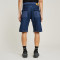 Two-Tone Utility Denim Cargo Shorts