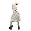 Deconstructed Y2K Multi-Pocket Denim Shorts with Drawstring Webbing