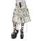 Deconstructed Y2K Multi-Pocket Denim Shorts with Drawstring Webbing