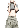 Deconstructed Y2K Multi-Pocket Denim Shorts with Drawstring Webbing